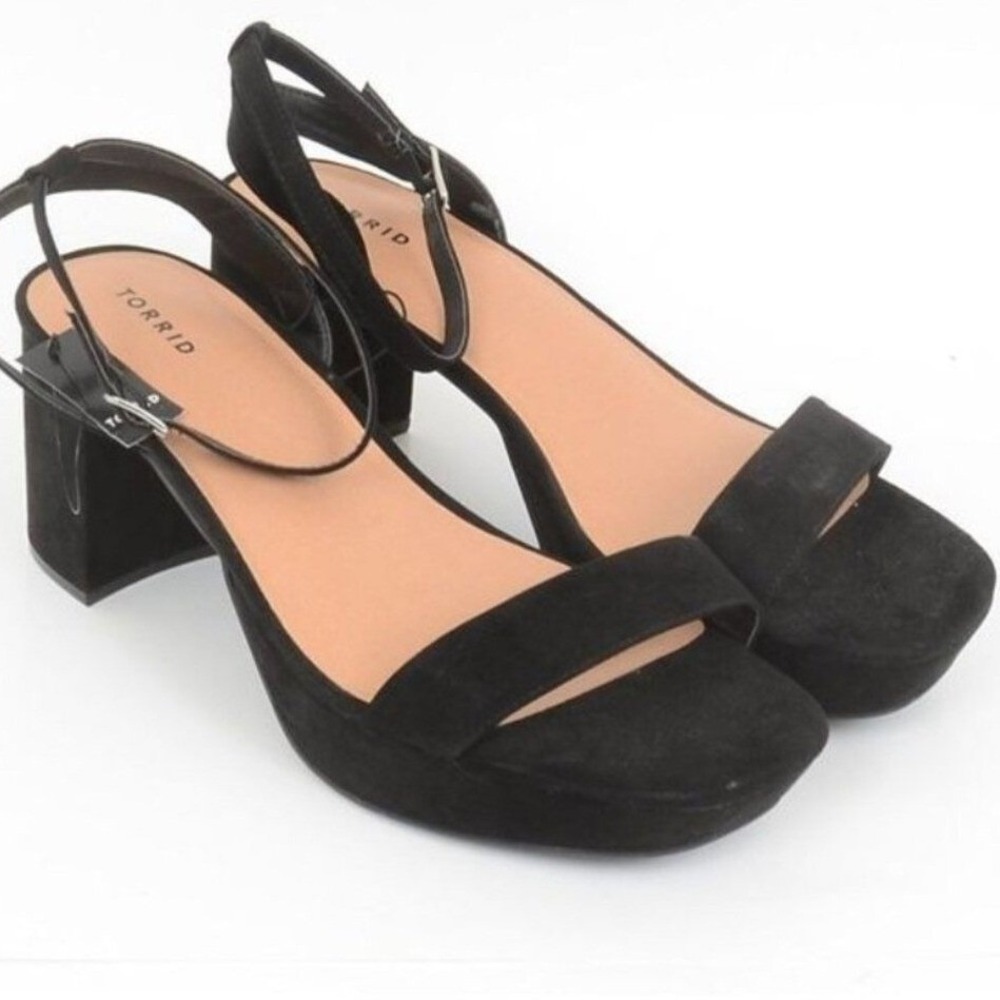 Torrid Women's 9WW Ankle Strap Block Heel Sandal Whimsigoth Dark Fairy Goth